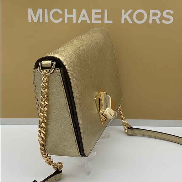 MICHAEL KORS LUNA SM CLUTCH XBODY LEATHER - Picture 3 of 16